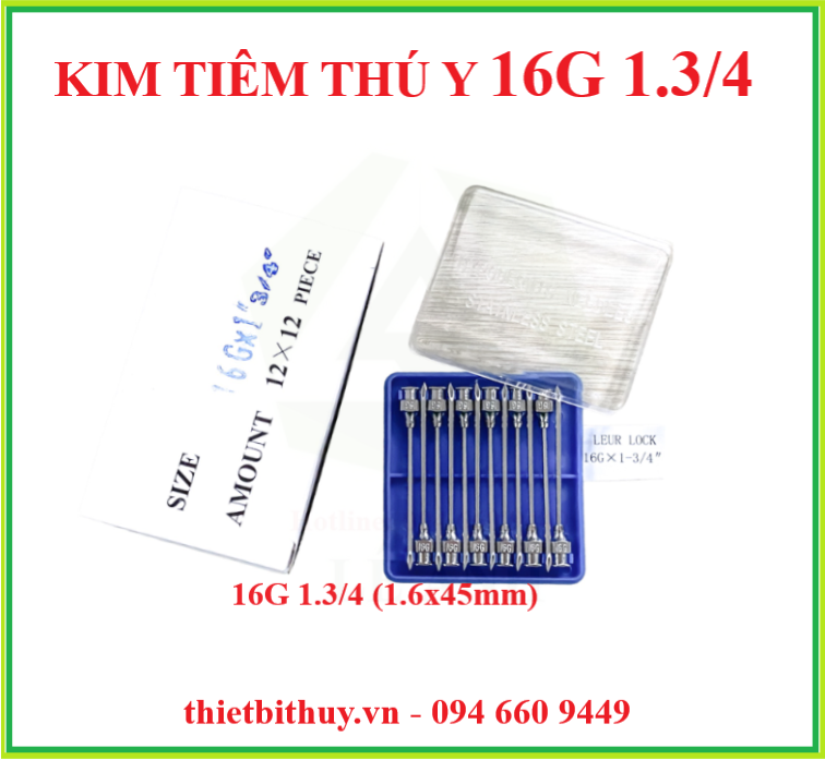 KIM TIÊM 16 CHÍCH HEO NÁI - XILANH NHỰA 20ML