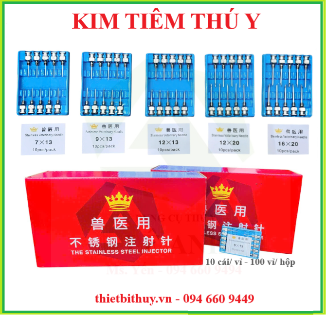 KIM TIÊM INOX - ĐẦU KIM TIÊM - KIM 7x13
