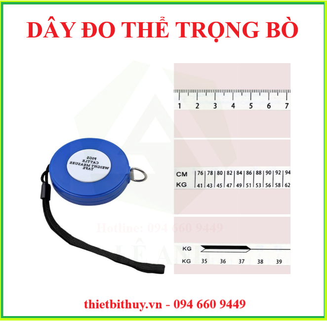 DÂY ĐO THỂ TRỌNG BÒ - THƯỚC ĐO THỂ TRỌNG - THIETBITHUY.VN