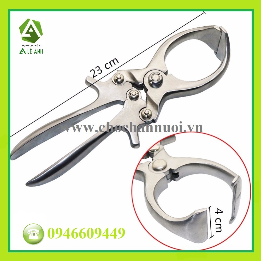 KÌM THIẾN BÒ, BÊ, DÊ,..23 CM - KÌM BẤM MŨI BÒ - THIẾT BỊ THÚ Y LÊ ANH