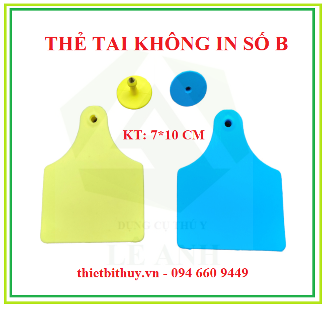 Thẻ tai cho bò- Dụng cụ nuôi bò - Thiết bị thú y Lê Anh