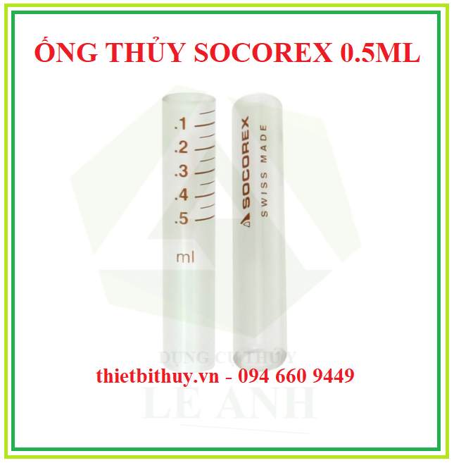 ỐNG THỦY SOCOREX 0.5ML - THIETBITHUY.VN