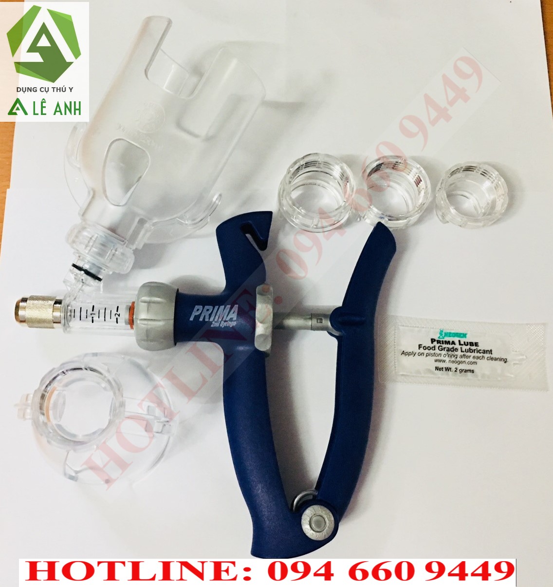 Xilanh tự động 2ml gắn chai trực tiếp - Thiết bị thú y Lê Anh